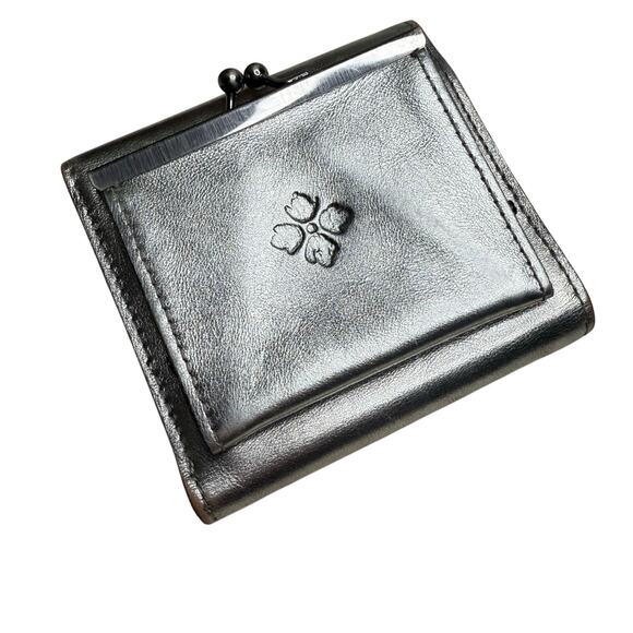 PATRICIA NASH Women's Carisa Bifold Wallet Antique Platinum Square Small - Picture 1 of 8